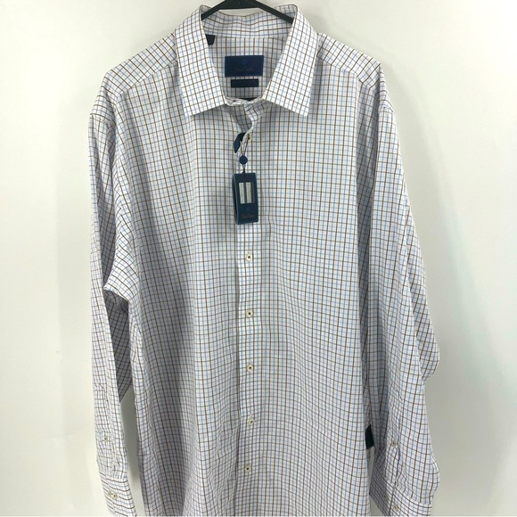 NWT David Donahue Longsleeve Button Down Shirt. - Picture 4 of 9
